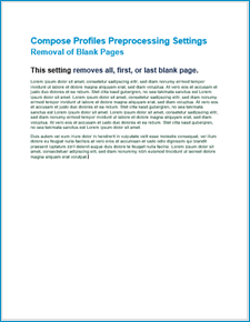 blank page removal example after