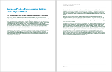detect page orientation example after