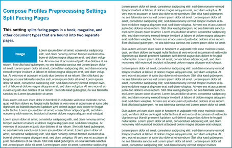 split facing pages example before