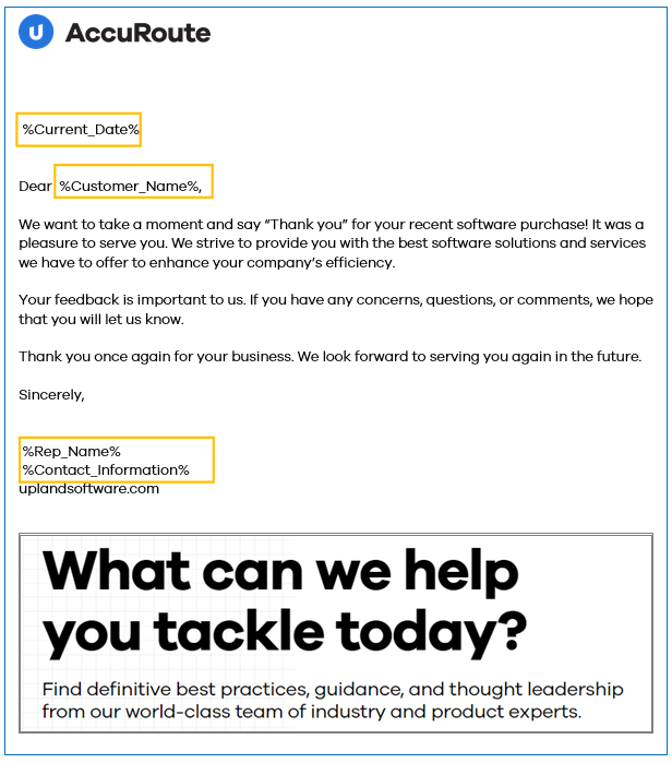 customer appreciation form template example