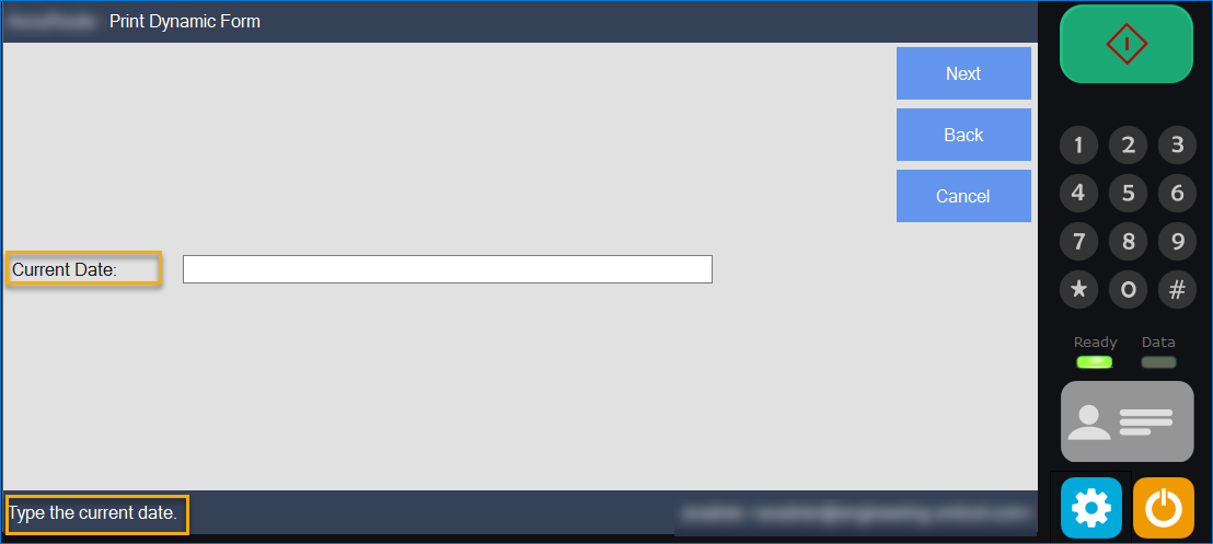 device simulator current date prompt