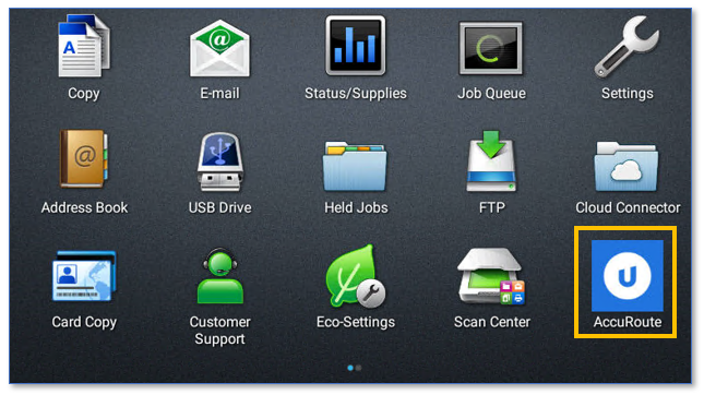 lexmark device home page at a glance