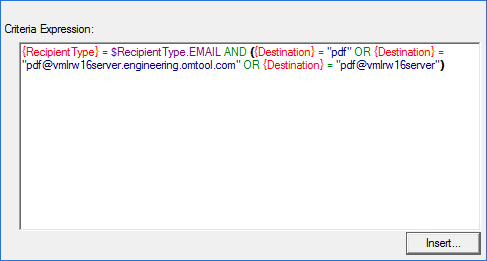 criteria expression example