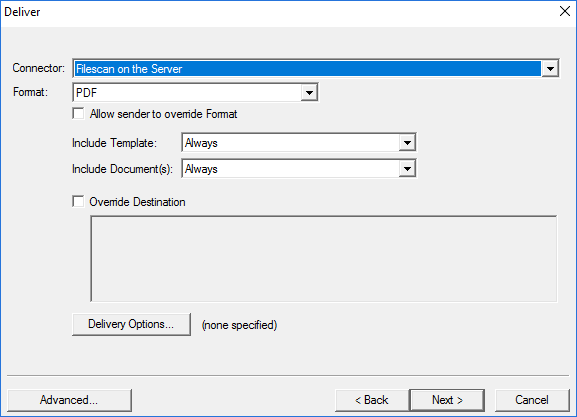 deliver dialog box example