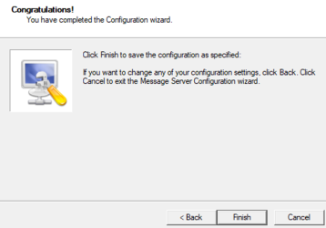 failover cluster configuration wizard congratulations page
