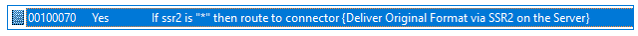 fl server b (receiving server) ssr2 default routing rule example