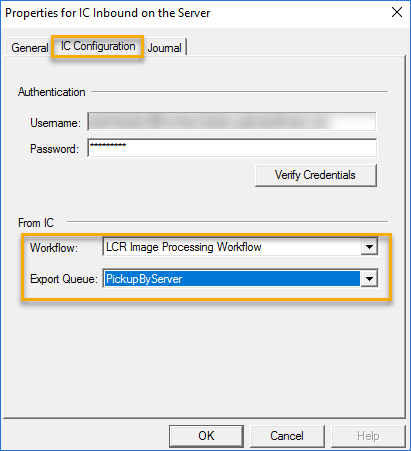 ic inbound connector properties 