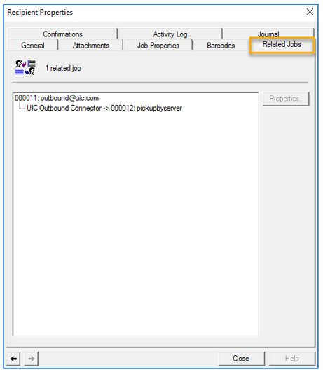 messages history related jobs inbound