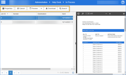 in process folder example