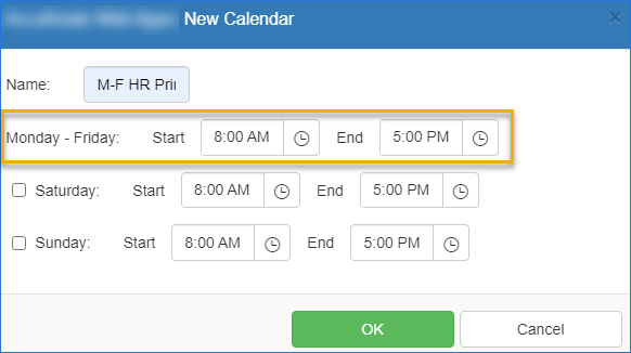 new calendar dialog box example
