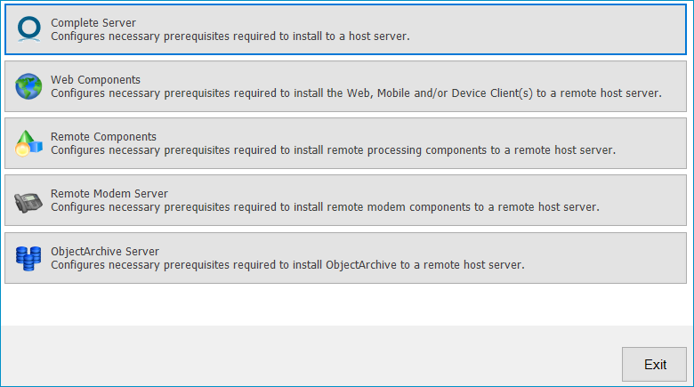 prerequisite install check dialog box