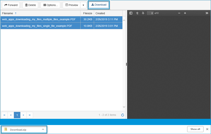 download multiple files example