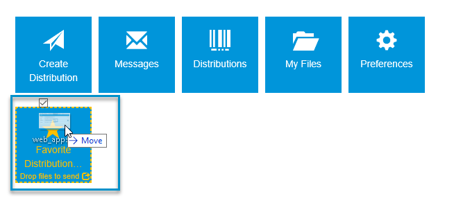 drag and drop files in progress 