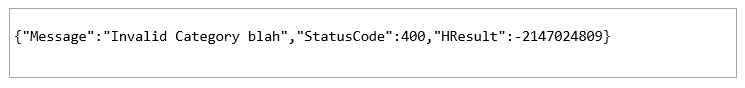 json representation