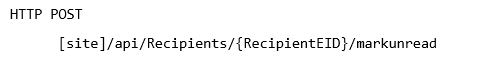mark unread http post example