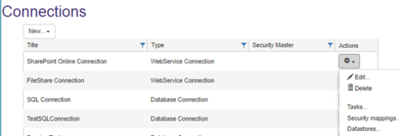 See the Connections page. See the Connections page.