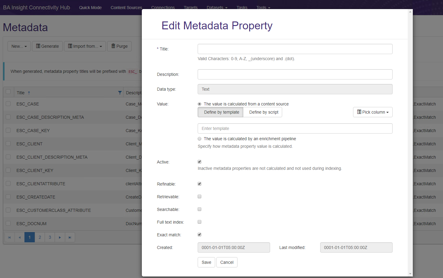 Edit Metadata Property