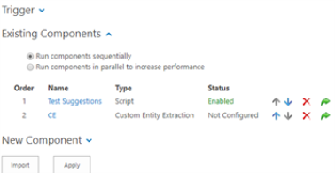 See the  Existing Components section.