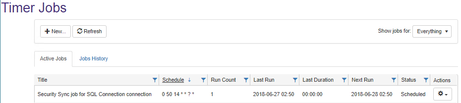See the Timer Jobs.