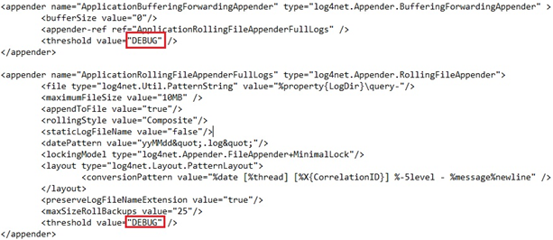 See the DEBUG log level.