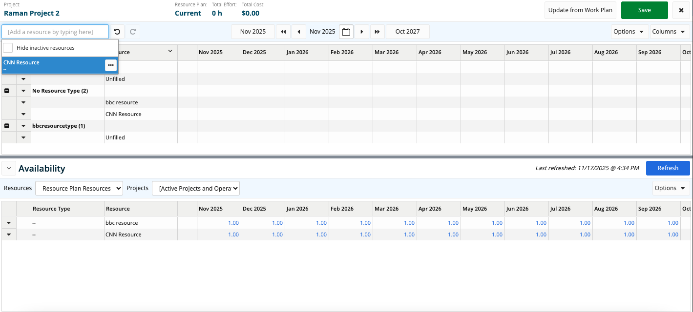 Error When Adding Resources with Fractional Rates to Resource Planner