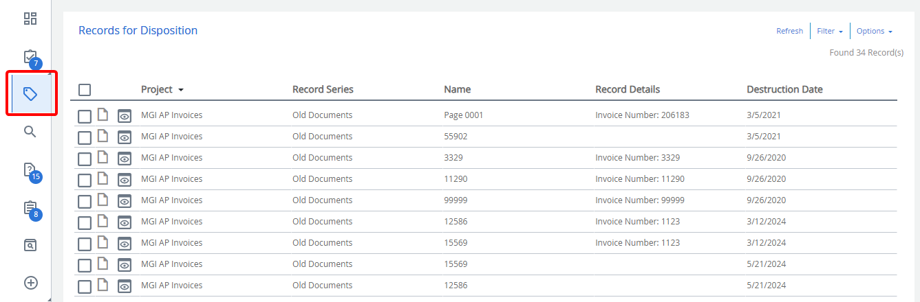 screenshot of Disposition Queue as explaind on this page