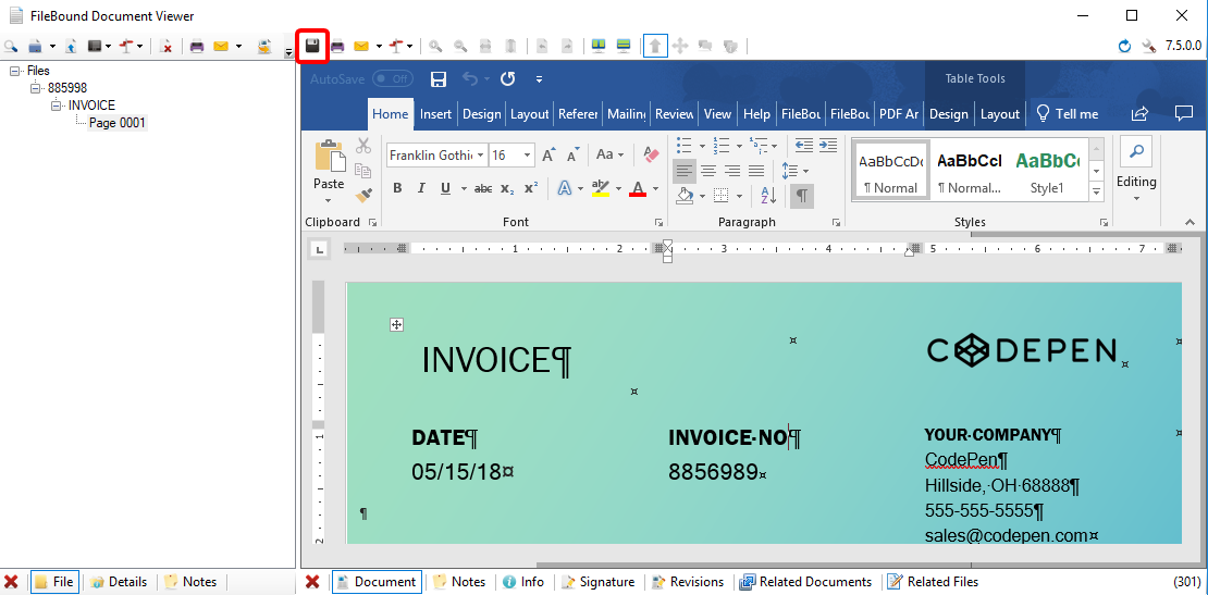 Edit a Microsoft Office document from the Web Viewer
