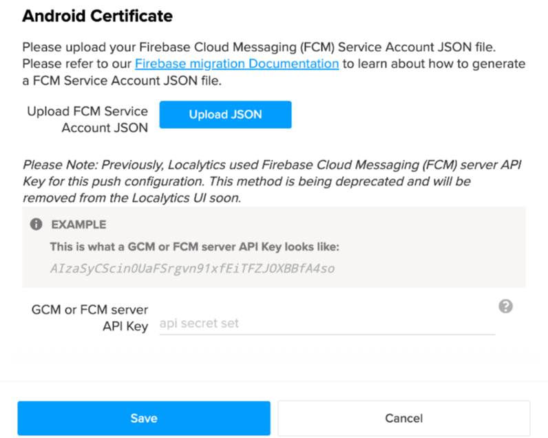 screenshot of Android certificate