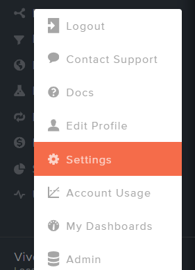 screenshot of firebase settings