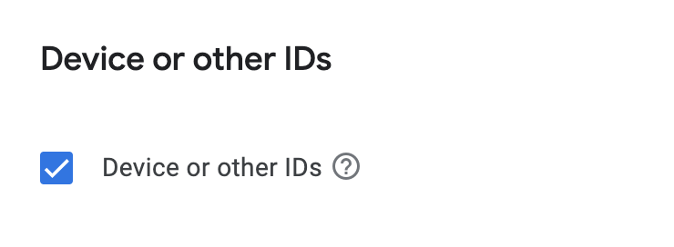 screenshot of ad-id consent in google play data-safety form