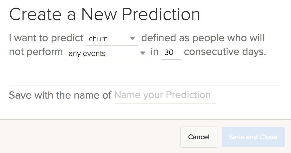 Churn prediction