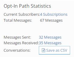 Opt-in path statistics