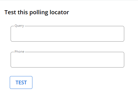 Test polling locator