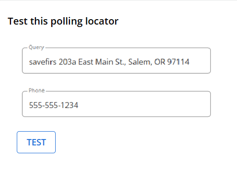 Test polling locator