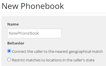 New phonebook