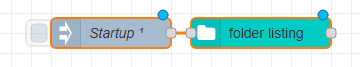 Two nodes, with a connection line between them. 