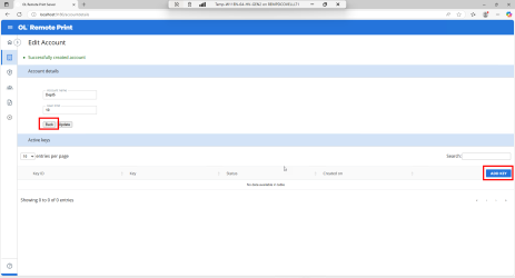 After adding an account, you can go back, or add an API key. Both options are highlighted on this screenshot. 