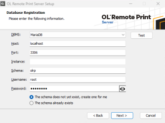 Install OLRP Server