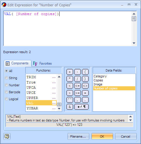 View   the Expression Editor