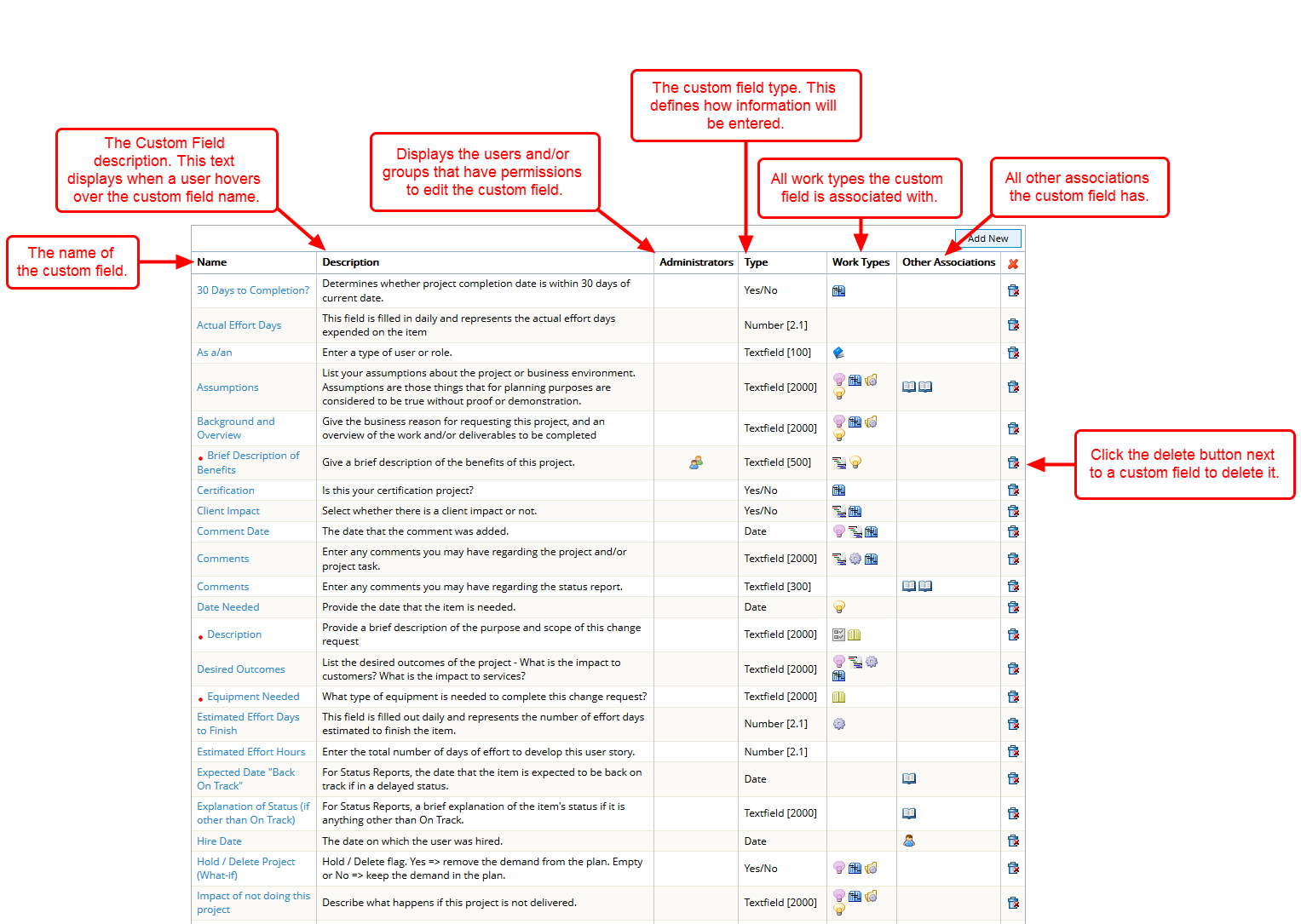 View Custom Fields