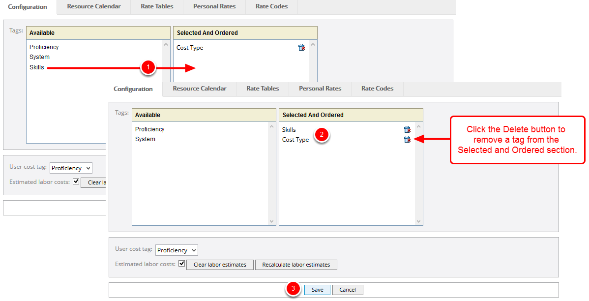 Configure Resource Planning Tags