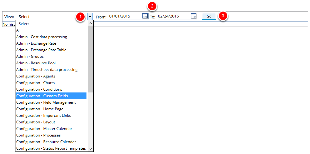 Specify Log Criteria