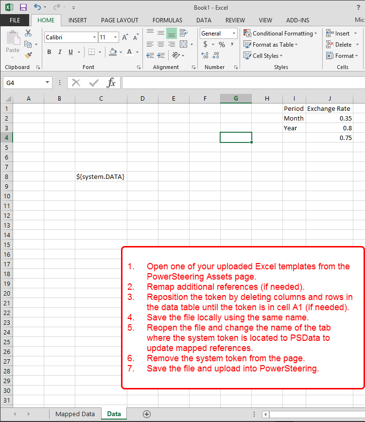 Token in A1 or Other Cell - Additional Data on Page