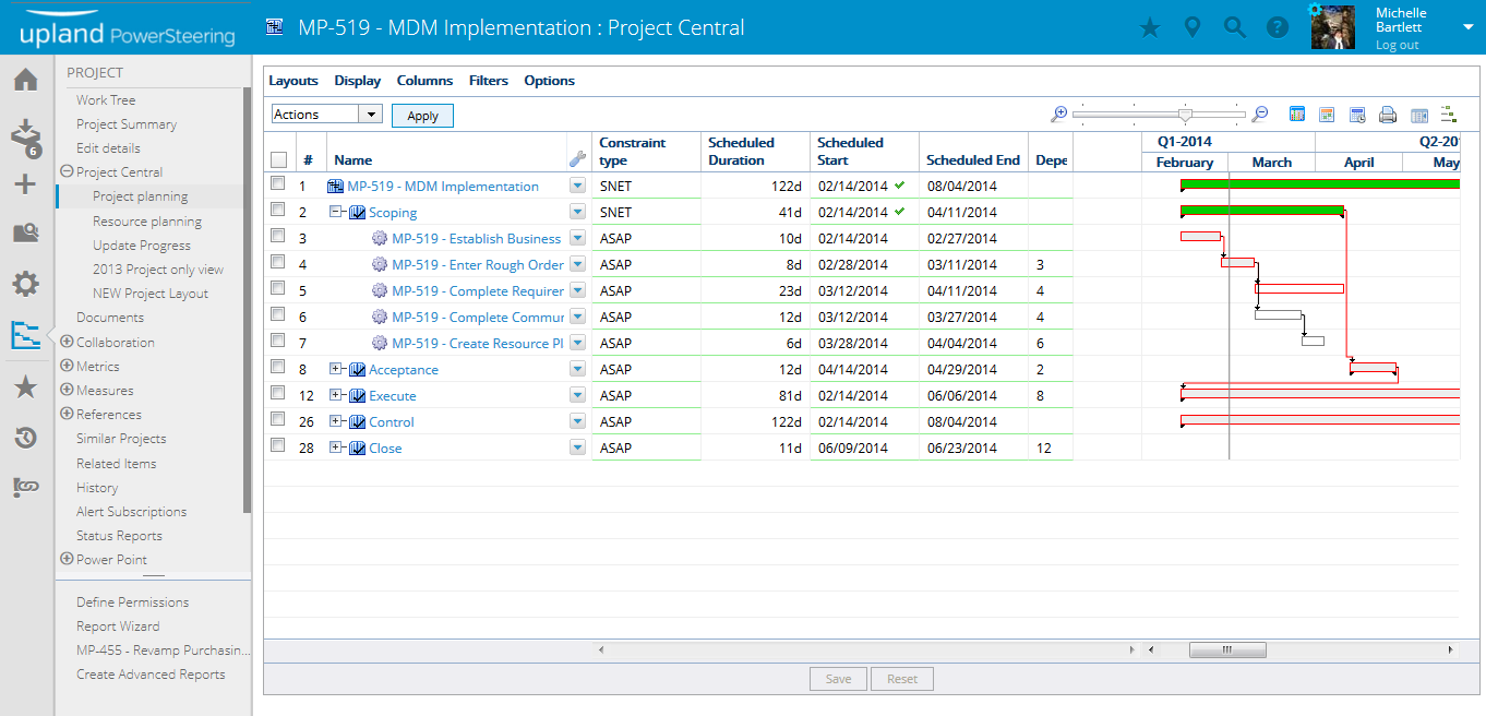 View Project Central