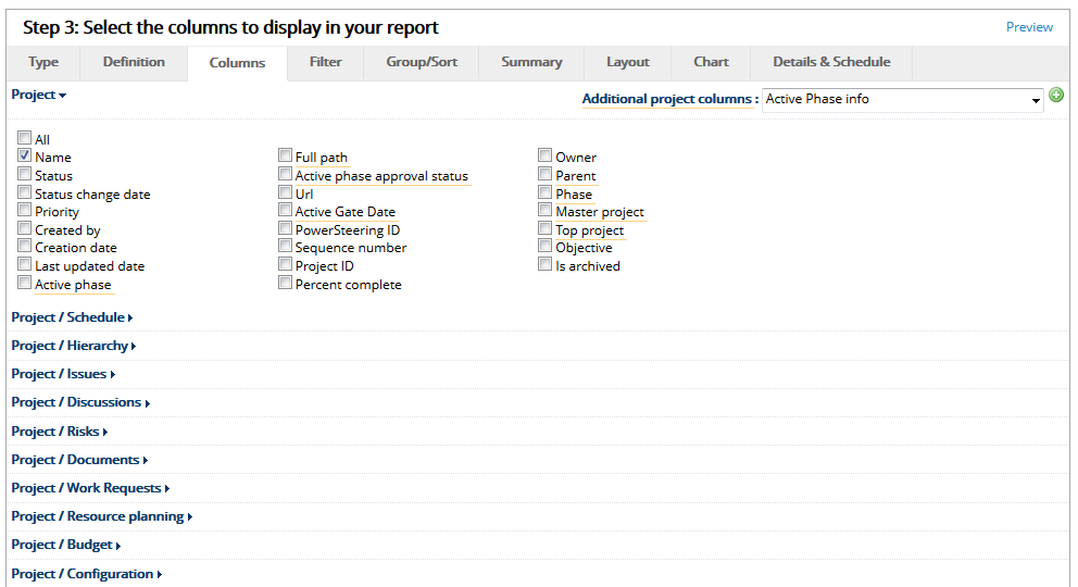 Select Columns