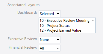 Select Layouts (optional)