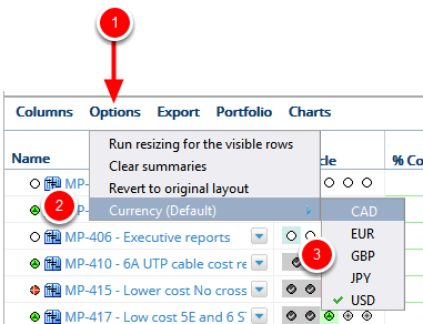 Click Options - Currency