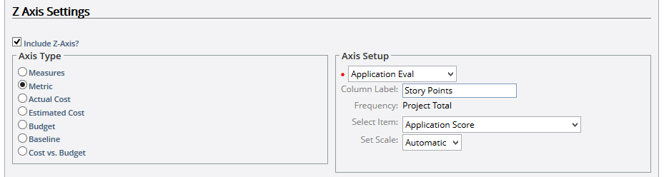 Z Axis Settings