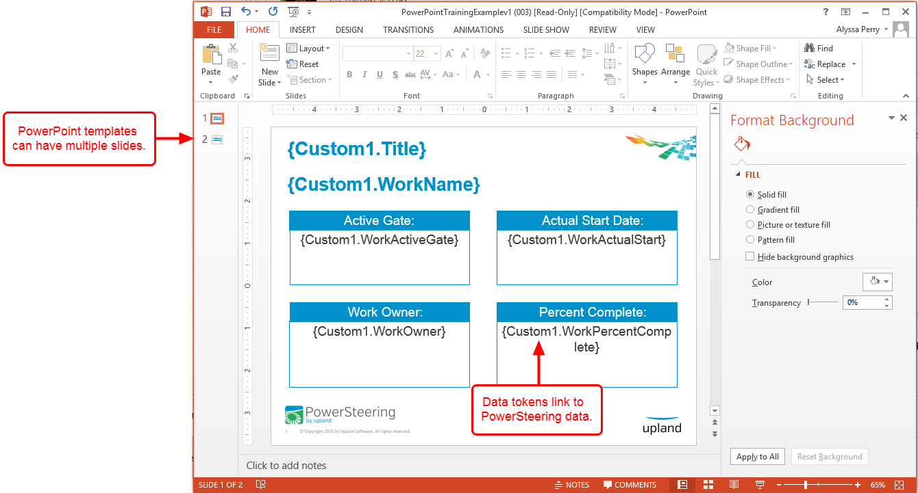 Format Slides