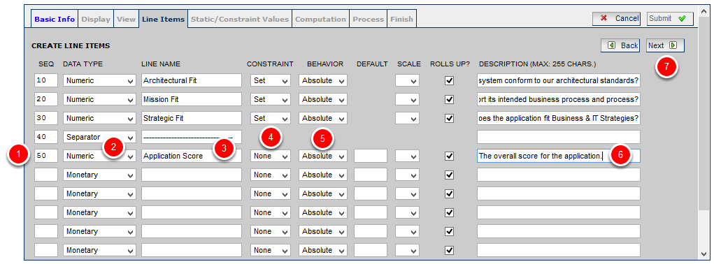 Add Calculated Line Item